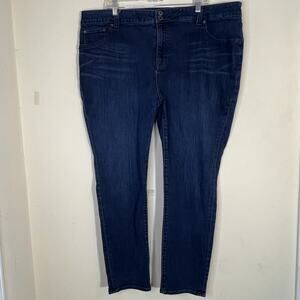 Lucky Brand Womens Emma Legging Jeans 22W Blue Medium Wash Everyday Minimalist